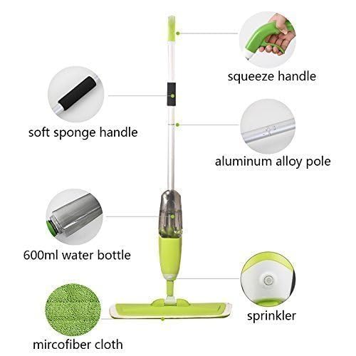 360° Spray Mop for Easy Floor Cleaning