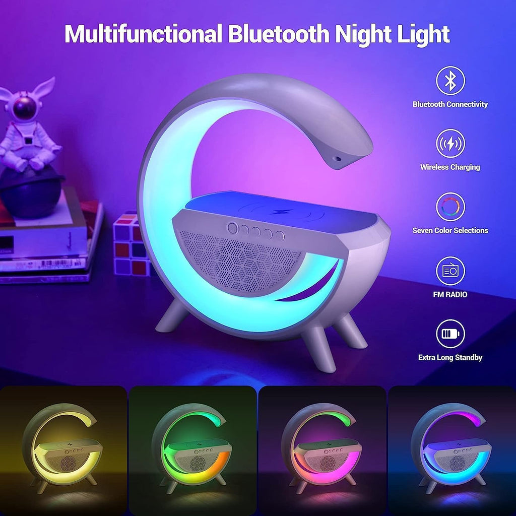G Shape Ambient LED Lamp with Wireless Charger