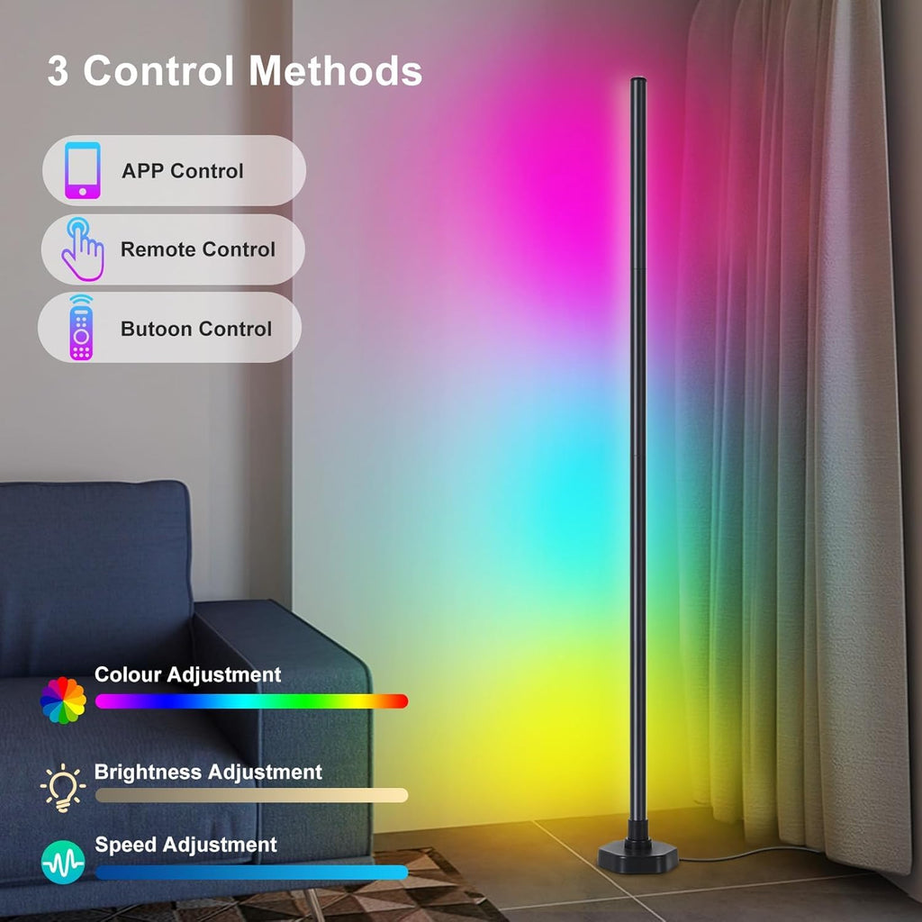 Modern RGB Corner Floor Lamp