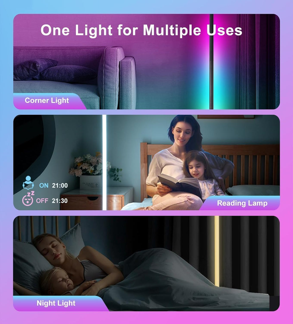 Modern RGB Corner Floor Lamp