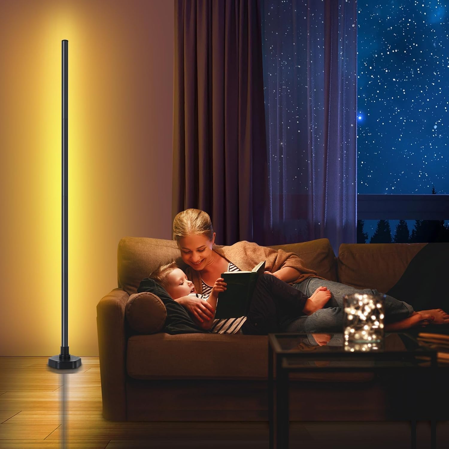 Modern RGB Corner Floor Lamp