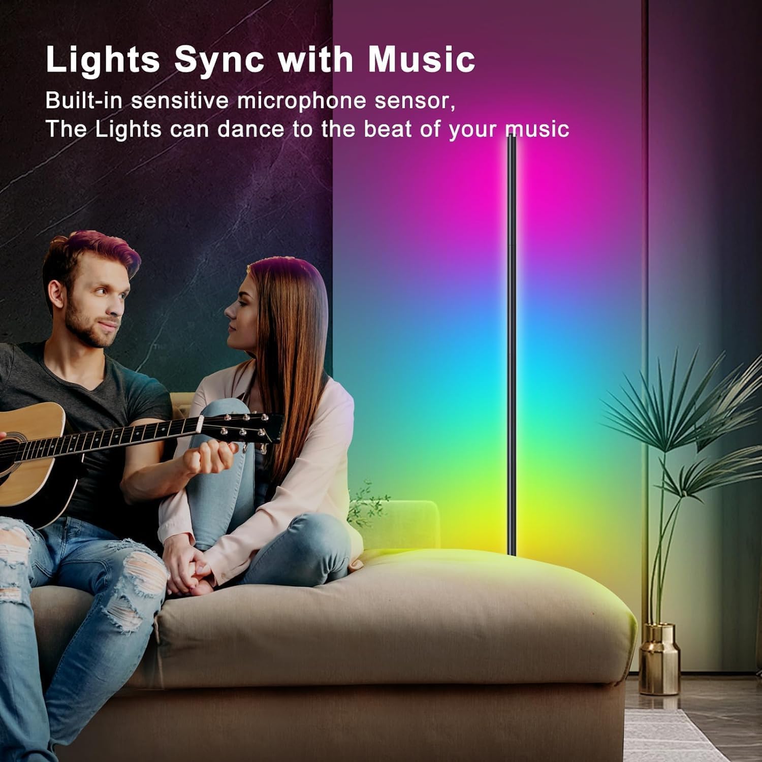Modern RGB Corner Floor Lamp