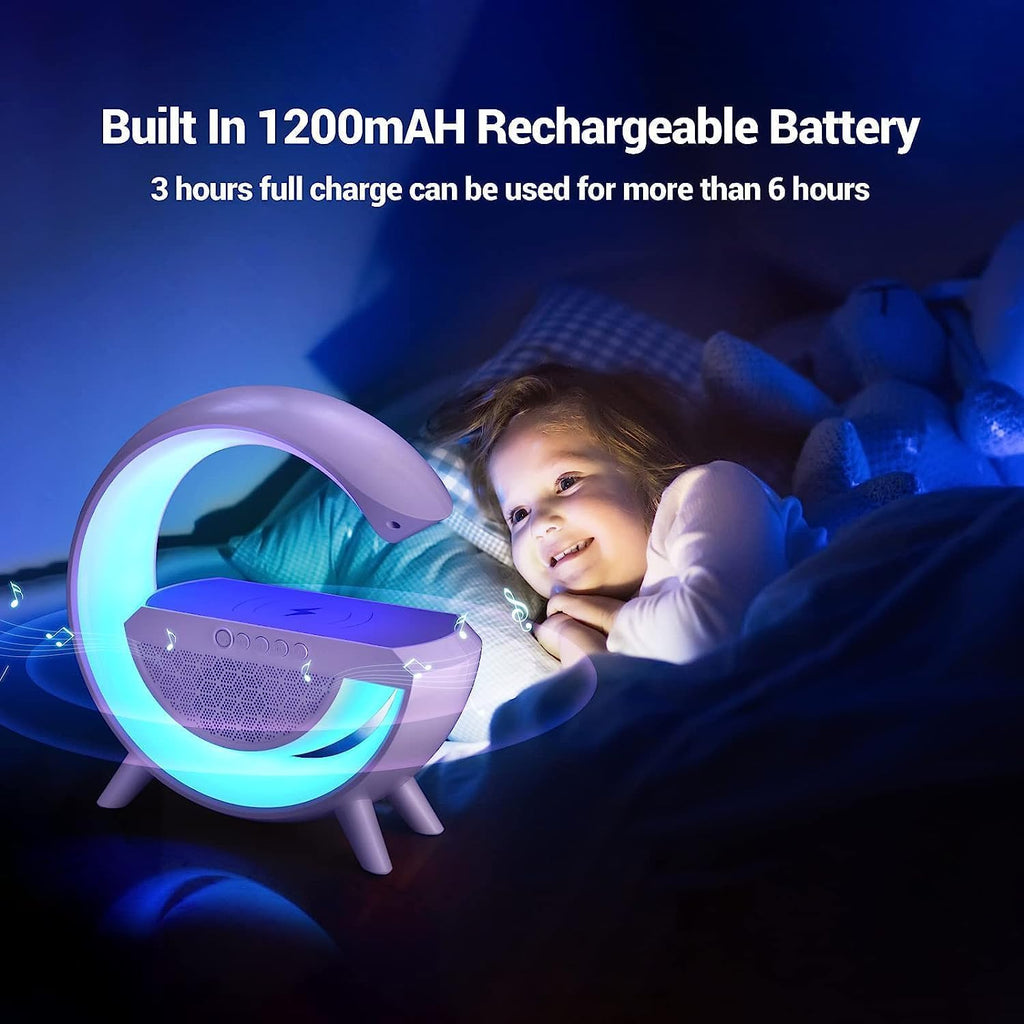 G Shape Ambient LED Lamp with Wireless Charger